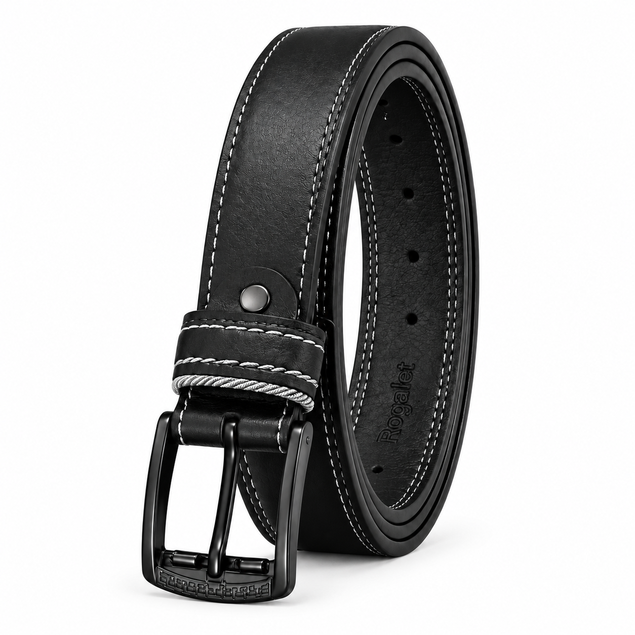CINTURÓN DE CUERO NEGRO