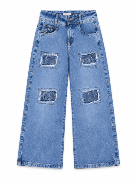 JEAN WIDE LEG URBAN PATCHES – REF. RGT468